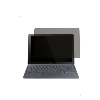 SamsungGalaxy Book W720 12 Zoll mit aufgebrachtem dipos Displayschutz, der seitliche Einblicke blockiert