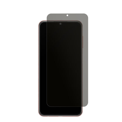 SamsungGalaxy M13 mit aufgebrachtem dipos Displayschutz, der seitliche Einblicke blockiert