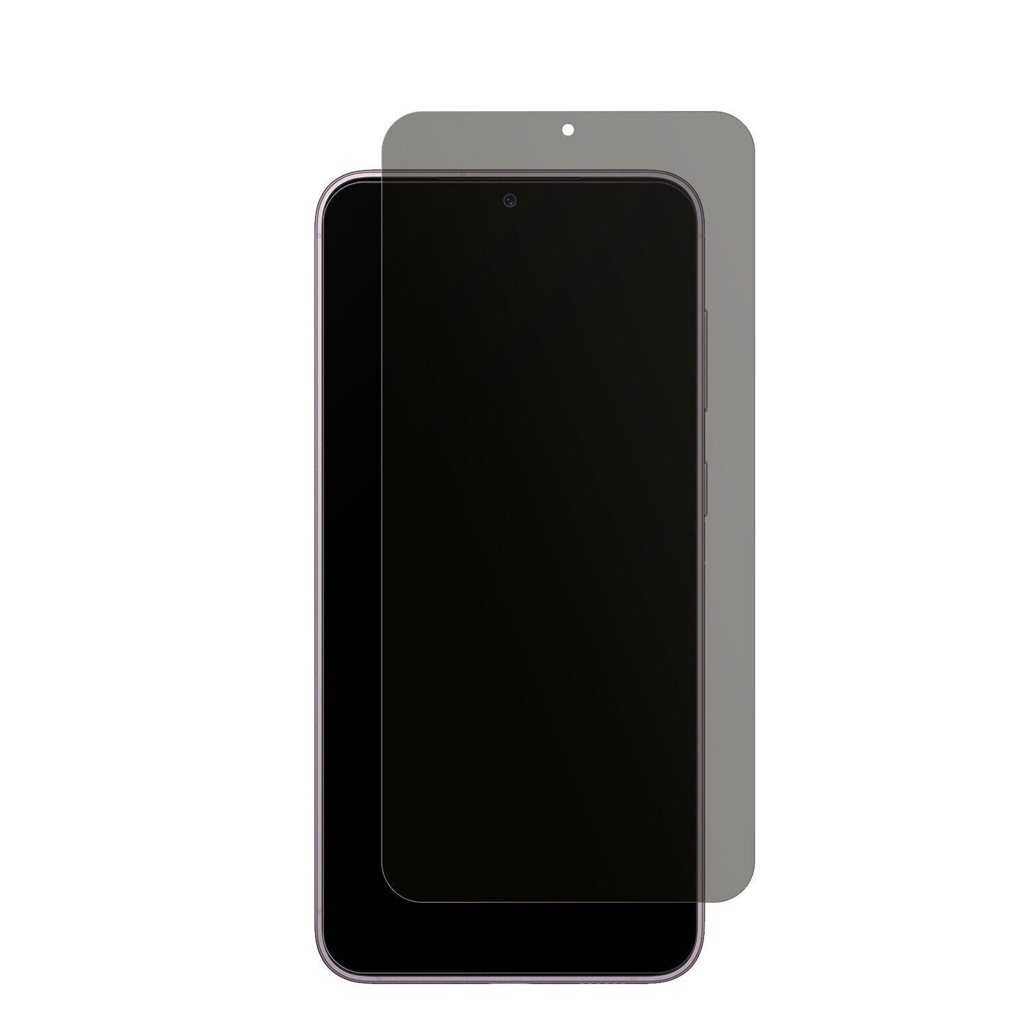 SamsungGalaxy S23 Plus mit aufgebrachtem dipos Displayschutz, der seitliche Einblicke blockiert