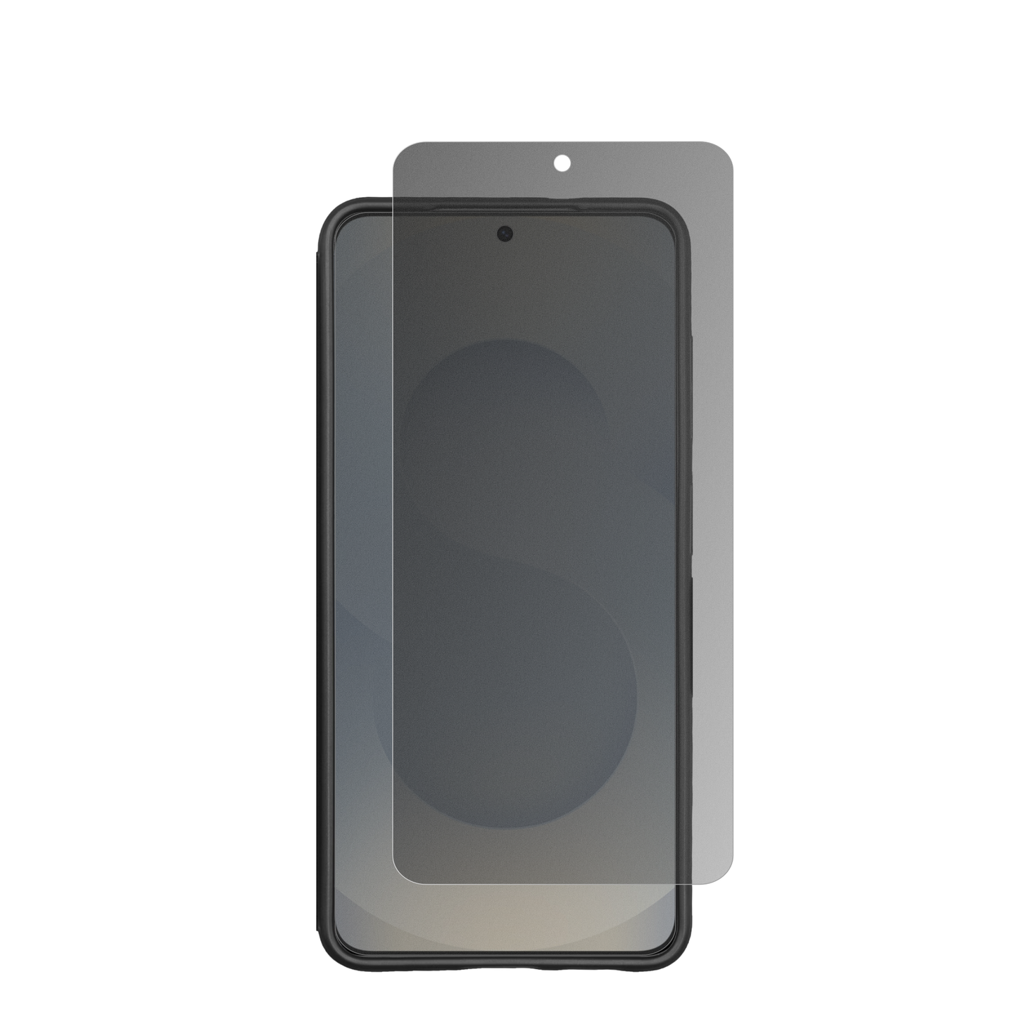 SamsungGalaxy S26 Case Friendly mit aufgebrachtem dipos Displayschutz, der seitliche Einblicke blockiert