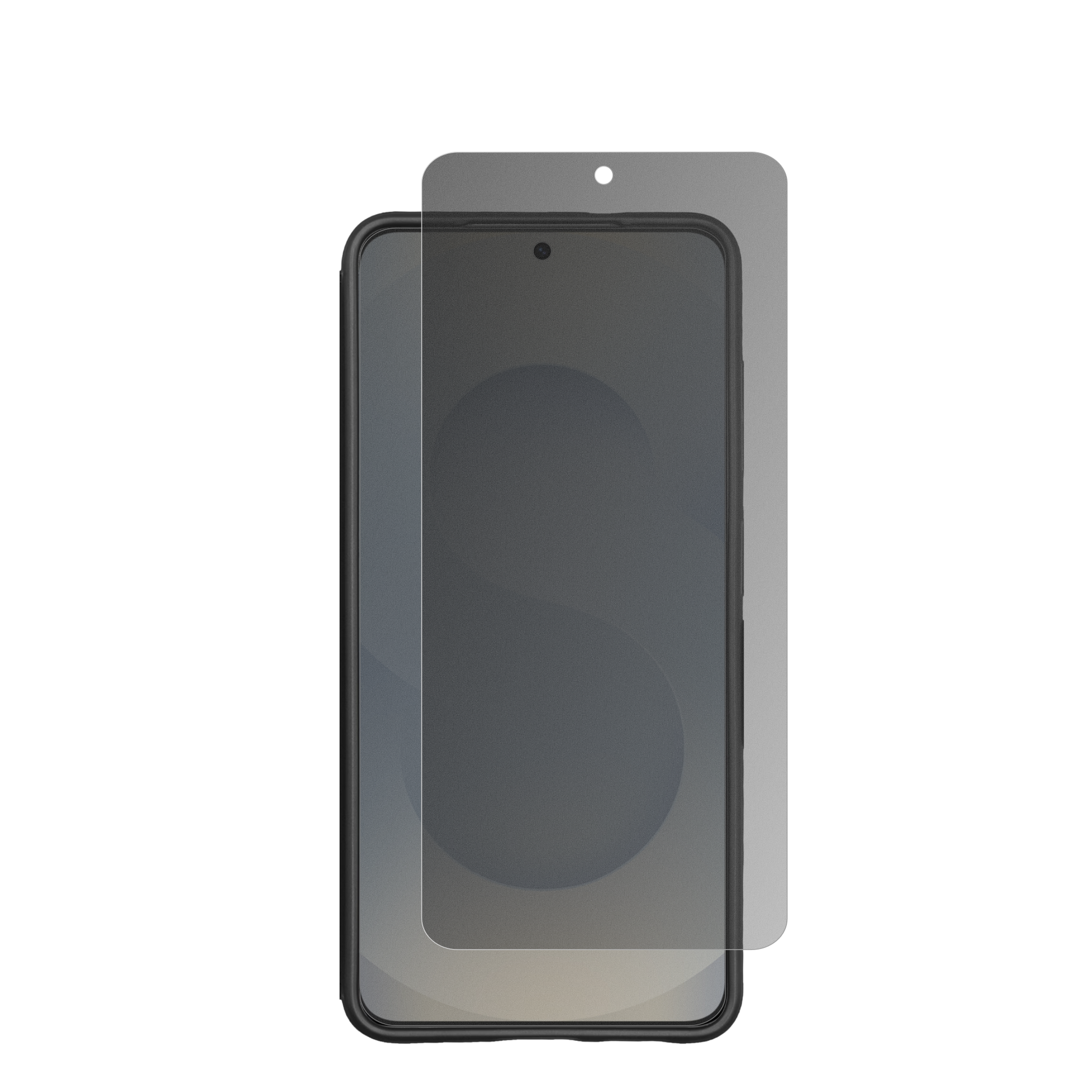 SamsungGalaxy S26 Case Friendly mit aufgebrachtem dipos Displayschutz, der seitliche Einblicke blockiert