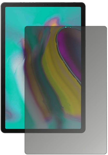 SamsungGalaxy Tab A 10.1 (2019) mit aufgebrachtem dipos Displayschutz, der seitliche Einblicke blockiert