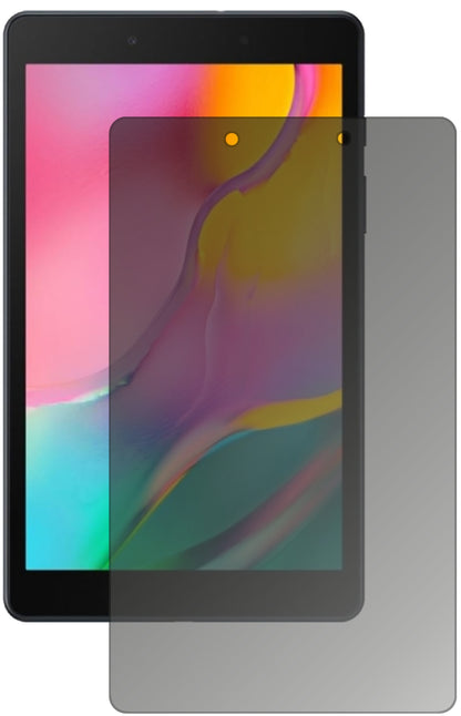 SamsungGalaxy Tab A 8.0 (2019) mit aufgebrachtem dipos Displayschutz, der seitliche Einblicke blockiert