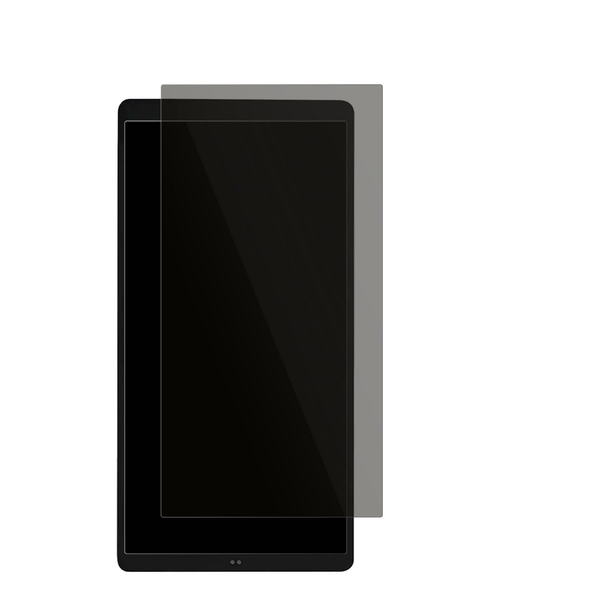 ShellyWall Display X2 mit aufgebrachtem dipos Displayschutz, der seitliche Einblicke blockiert