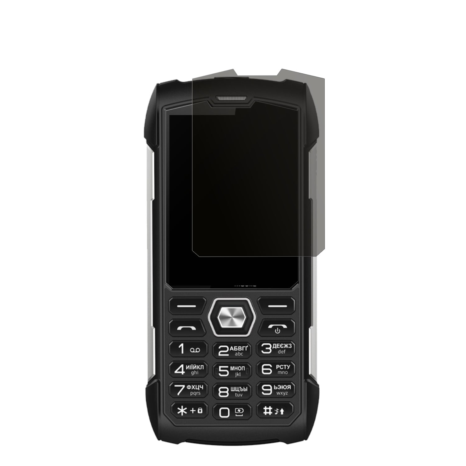 SigmaX-treme PK68 mit aufgebrachtem dipos Displayschutz, der seitliche Einblicke blockiert