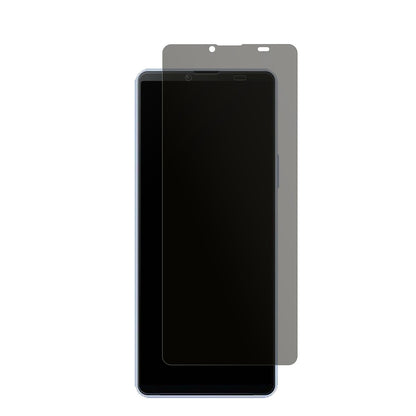 SonyXperia 10 V mit aufgebrachtem dipos Displayschutz, der seitliche Einblicke blockiert