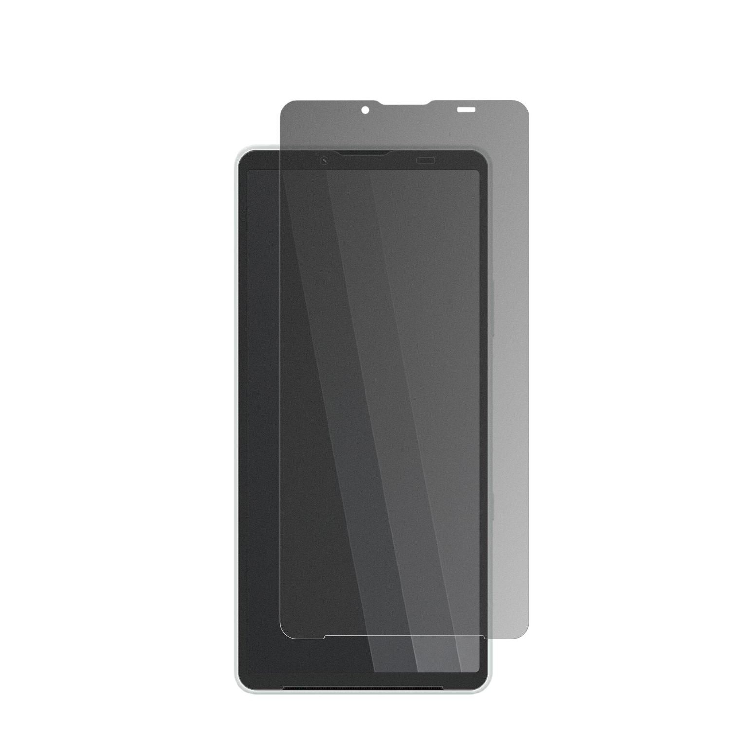 SonyXperia 10 VIII mit aufgebrachtem dipos Displayschutz, der seitliche Einblicke blockiert