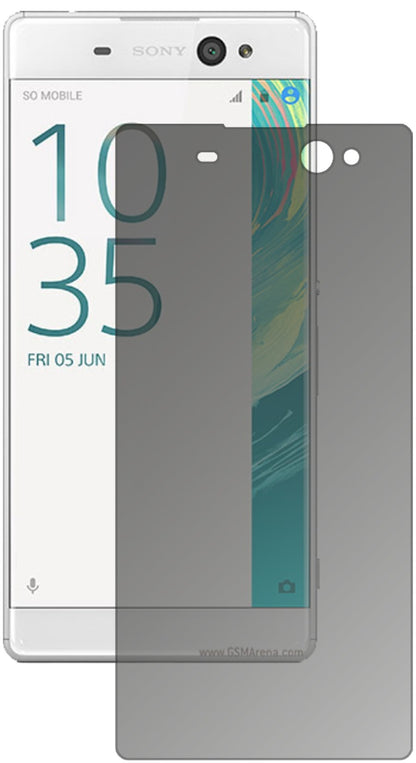 SonyXperia XA Ultra mit aufgebrachtem dipos Displayschutz, der seitliche Einblicke blockiert