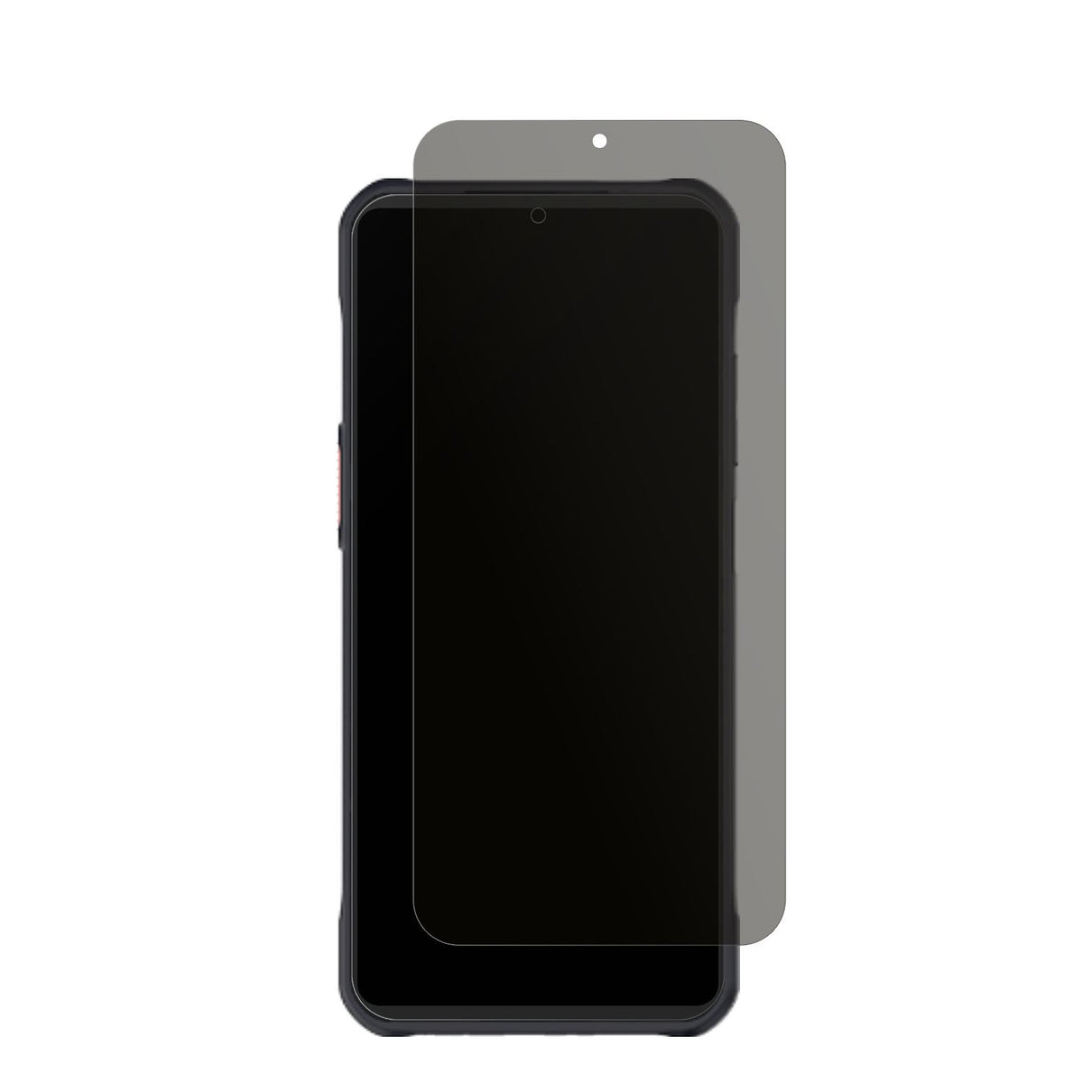 TD TechV800 mit aufgebrachtem dipos Displayschutz, der seitliche Einblicke blockiert