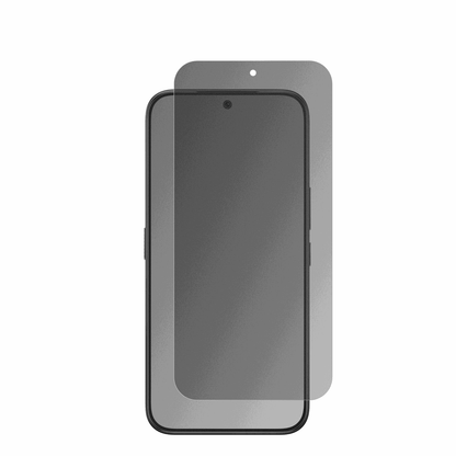 TecnoCamon 50 mit aufgebrachtem dipos Displayschutz, der seitliche Einblicke blockiert