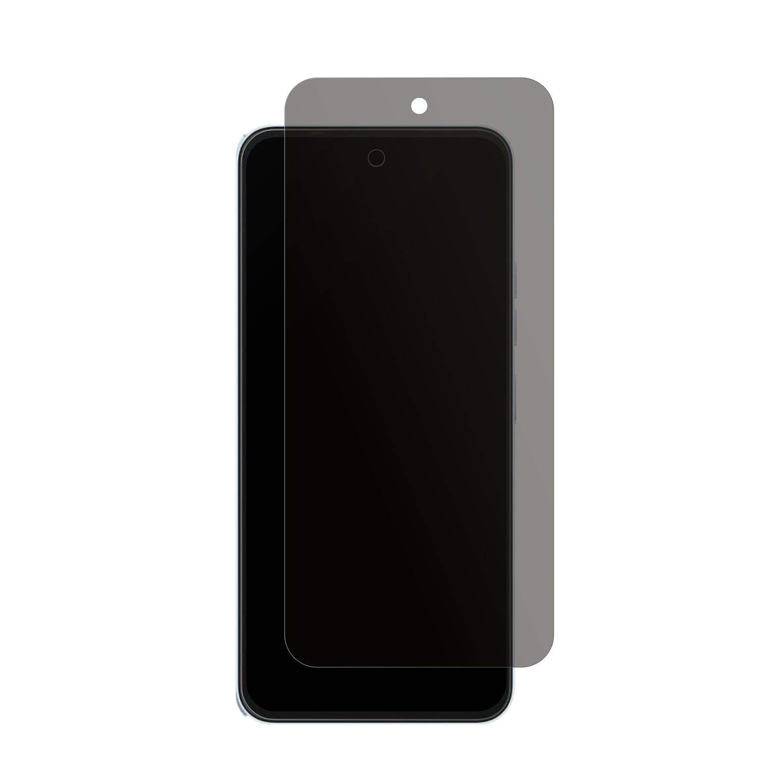 TecnoSpark 40C mit aufgebrachtem dipos Displayschutz, der seitliche Einblicke blockiert