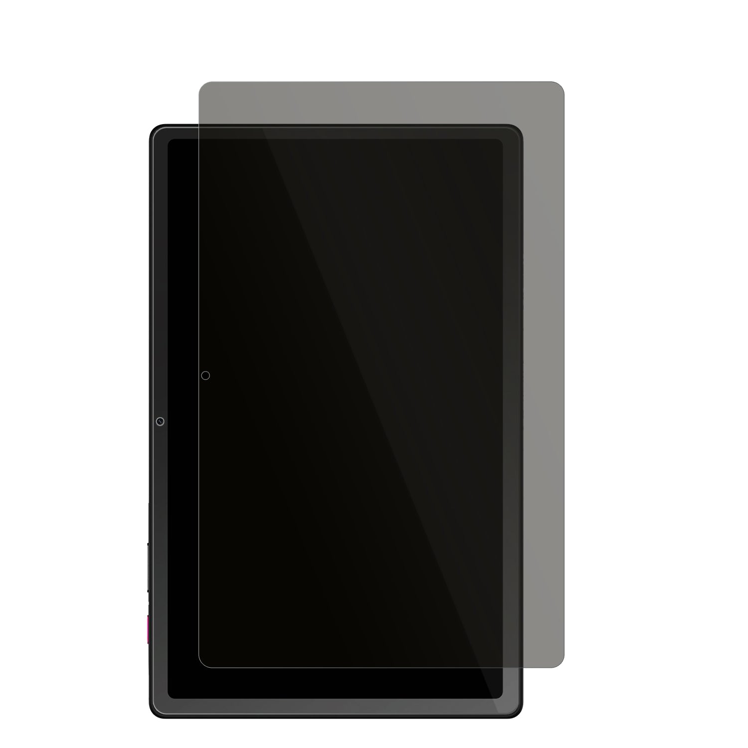 TelekomT Tablet mit aufgebrachtem dipos Displayschutz, der seitliche Einblicke blockiert