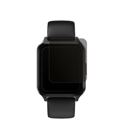 Touchelex1,52 Zoll Smartwatch mit aufgebrachtem dipos Displayschutz, der seitliche Einblicke blockiert