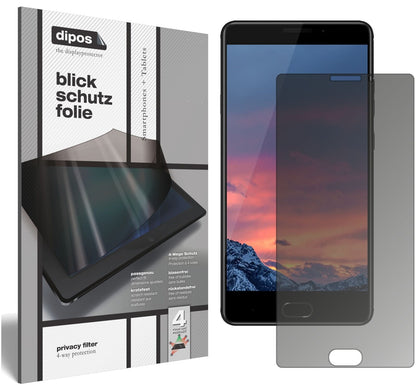 VerneeThor Plus mit aufgebrachtem dipos Displayschutz, der seitliche Einblicke blockiert