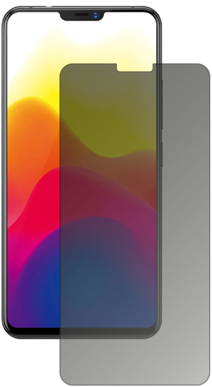 VivoX21 mit aufgebrachtem dipos Displayschutz, der seitliche Einblicke blockiert