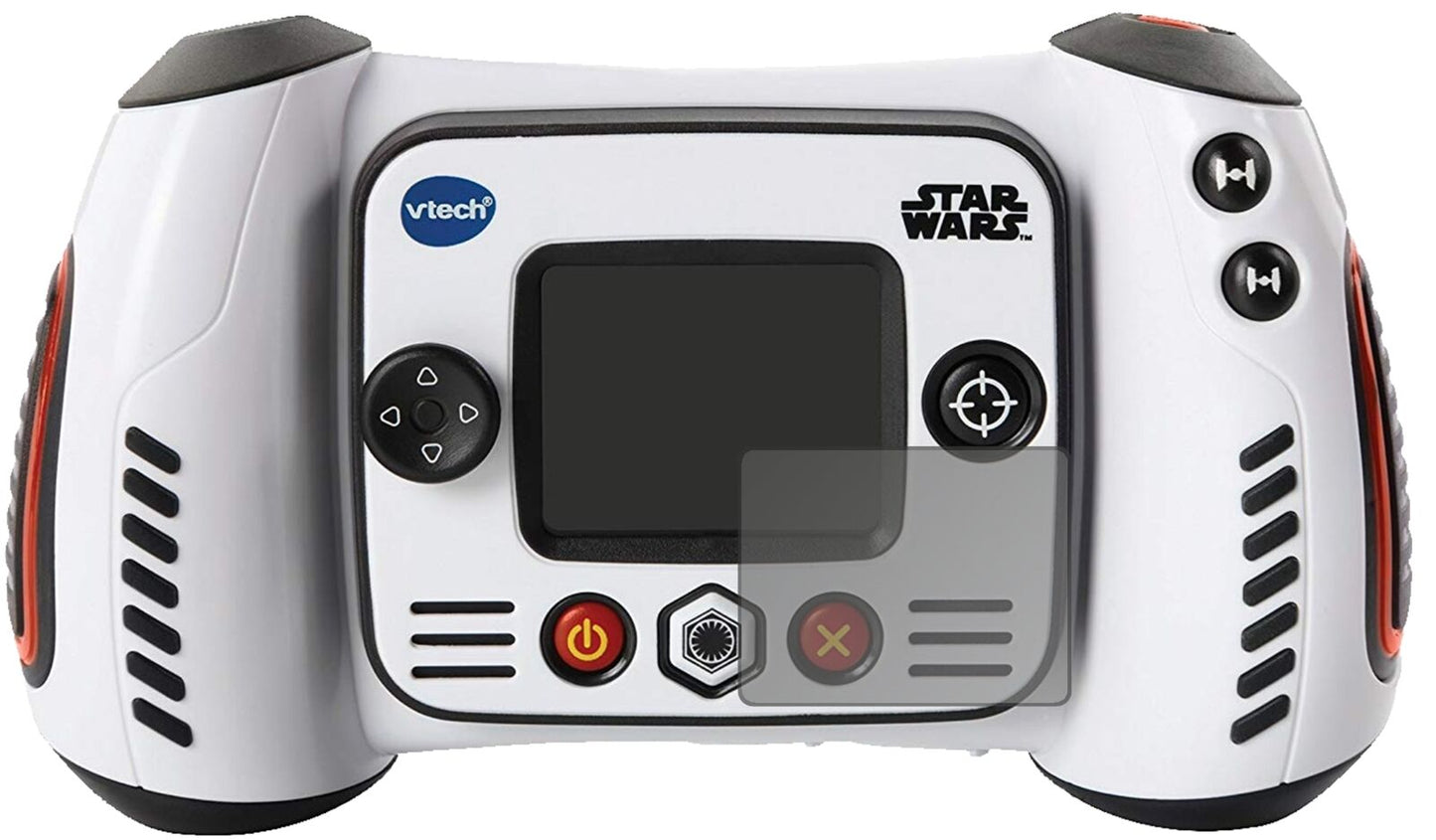 VTechStar Wars Strom-Trooper Kamera mit aufgebrachtem dipos Displayschutz, der seitliche Einblicke blockiert