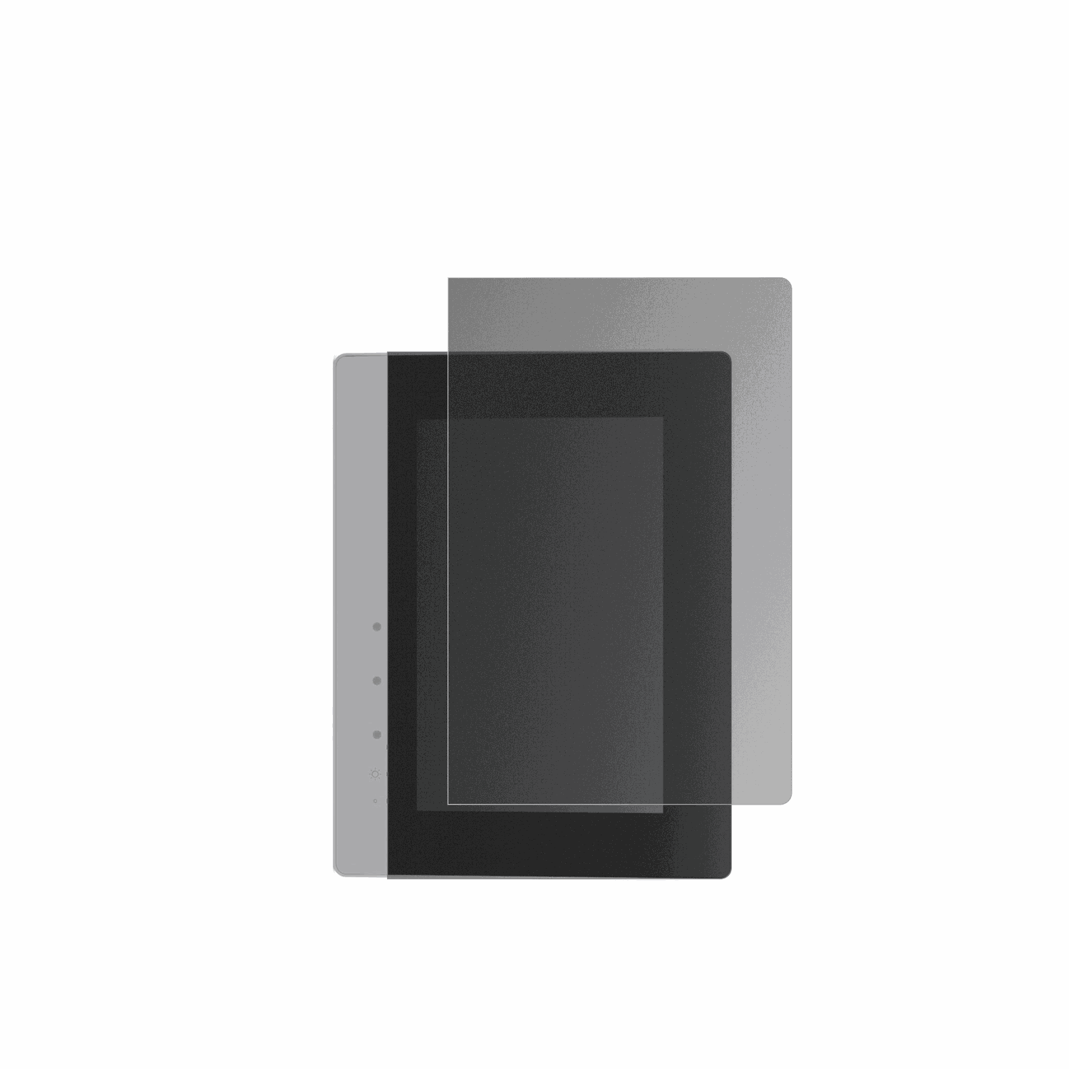 WAGOControl Panel Touch Panel 600 mit aufgebrachtem dipos Displayschutz, der seitliche Einblicke blockiert