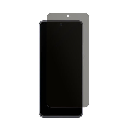 Wiko5G mit aufgebrachtem dipos Displayschutz, der seitliche Einblicke blockiert