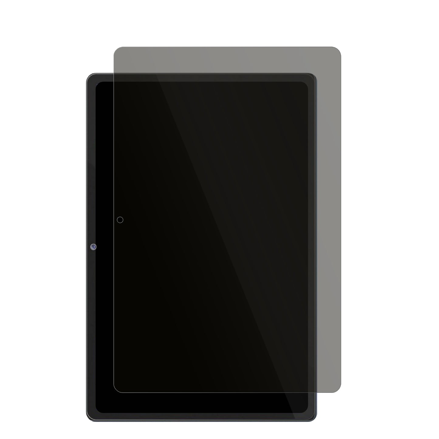 xGody10 Zoll 4G LTE mit aufgebrachtem dipos Displayschutz, der seitliche Einblicke blockiert