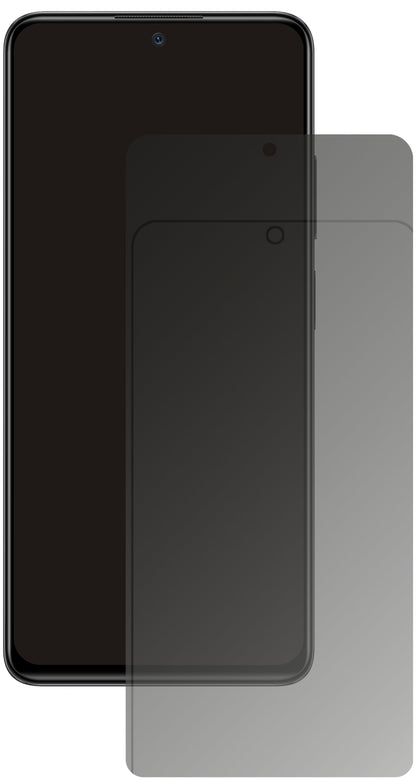 XiaomiRedmi Note 11 Pro 5G mit aufgebrachtem dipos Displayschutz, der seitliche Einblicke blockiert