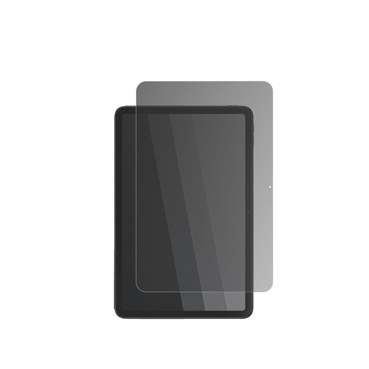 XiaomiRedmi Pad 2 mit aufgebrachtem dipos Displayschutz, der seitliche Einblicke blockiert