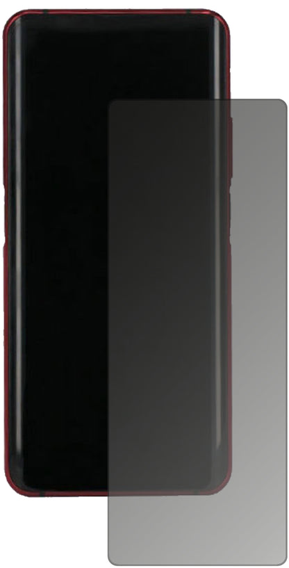 ZTEnubia Z20 mit aufgebrachtem dipos Displayschutz, der seitliche Einblicke blockiert