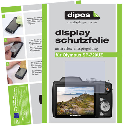 2x Schutzfolie matt für SP-720 UZ Olympus Display-Schutzfolie