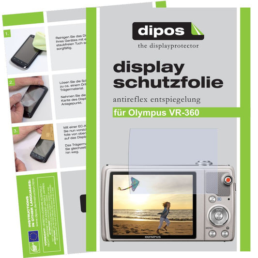 2x Screen Protector for Olympus VR-360 Protection Anti Glare dipos