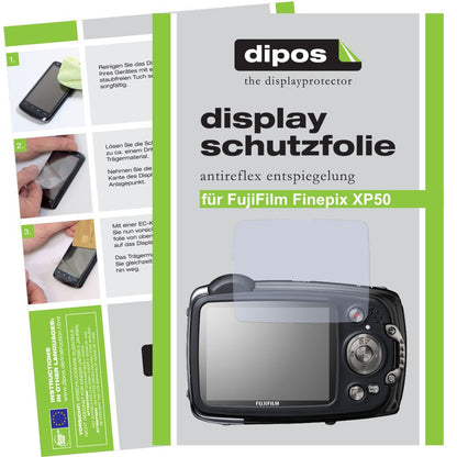 2x Screen Protector for Fujifilm Finepix XP50 Protection Anti Glare dipos