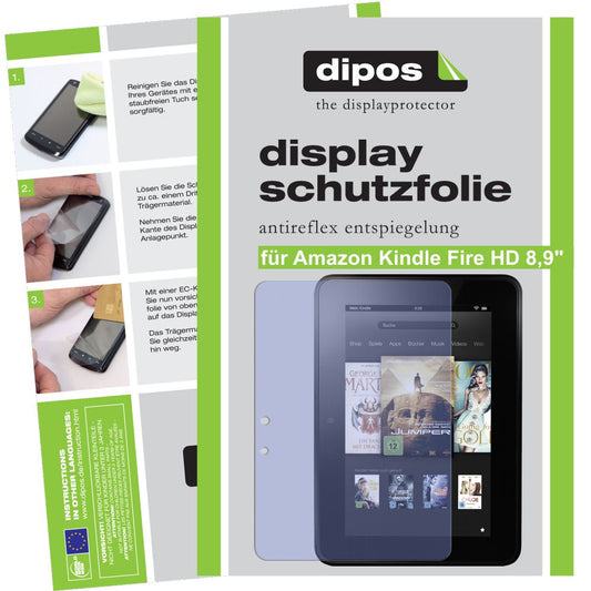 dipos 3x Matte Screen Protector for Amazon Kindle Fire HD 8,9