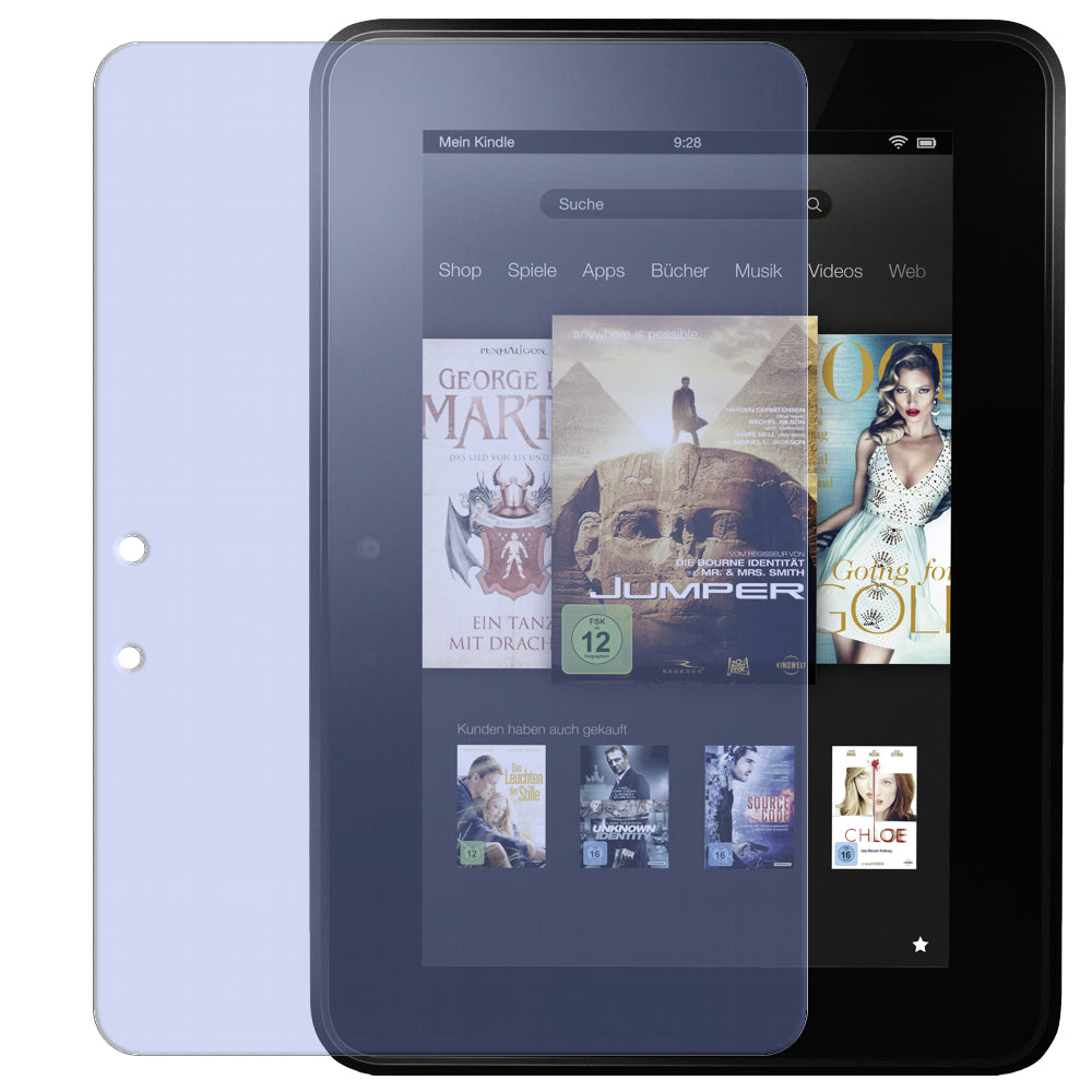 3x Schutzfolie matt für Kindle Fire HD 8,9 Amazon Display-Schutzfolie