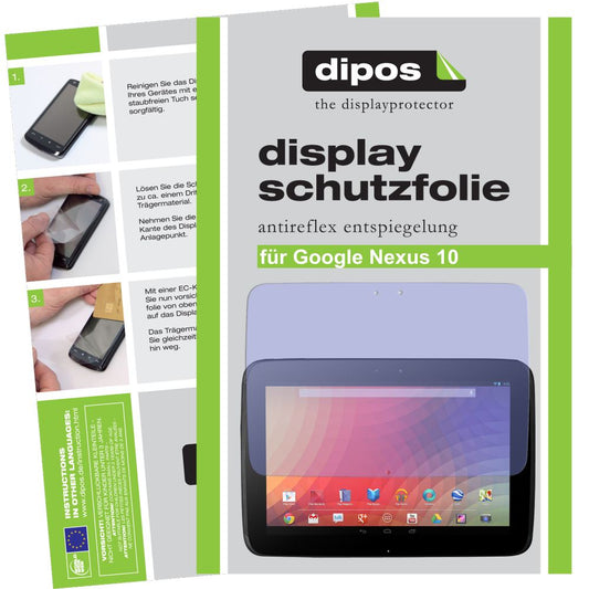 dipos 2x Matte Screen Protector for Google Nexus 10