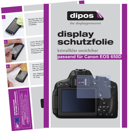 6x Screen Protector for Canon EOS 650D Protection Crystal Clear dipos