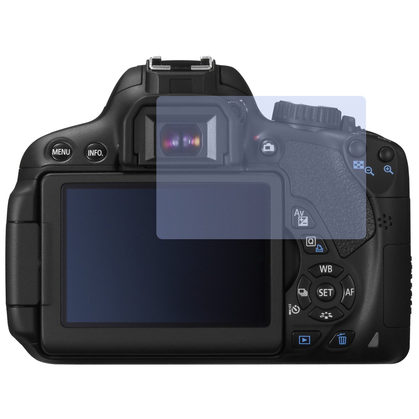 6x Schutzfolie klar für EOS 650D Canon Display-Schutzfolie