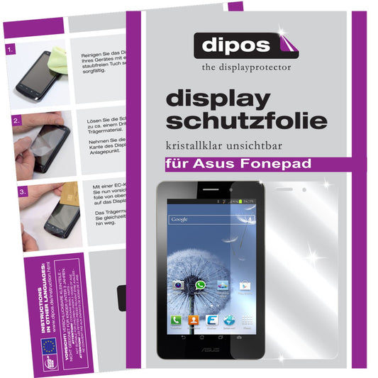 2x Screen Protector for Asus Fonepad protection guard crystal clear