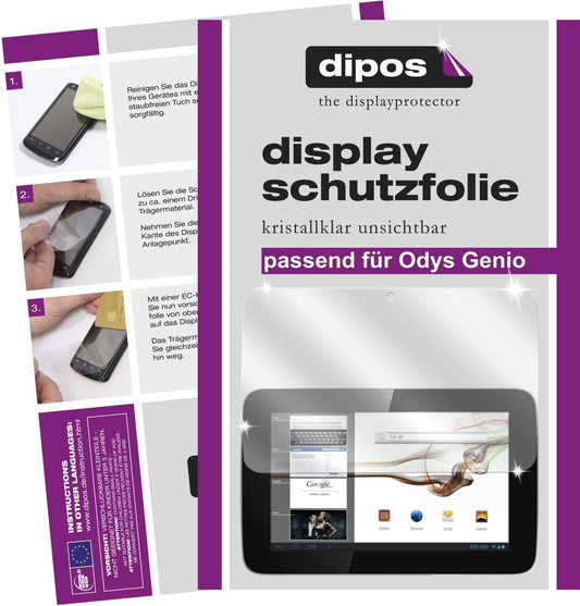 dipos 2x Clear Screen Protector for Odys Genio