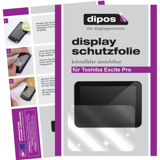2x dipos Screen Protector for Toshiba Excite Pro Tablet protection crystal clear