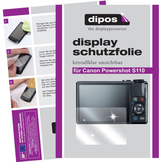 6x Clear Screen Protector for Powershot S110 Canon – Ultra-Thin, Crystal Clear | dipos