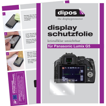 6x Schutzfolie klar für Lumix G5 Panasonic Display-Schutzfolie