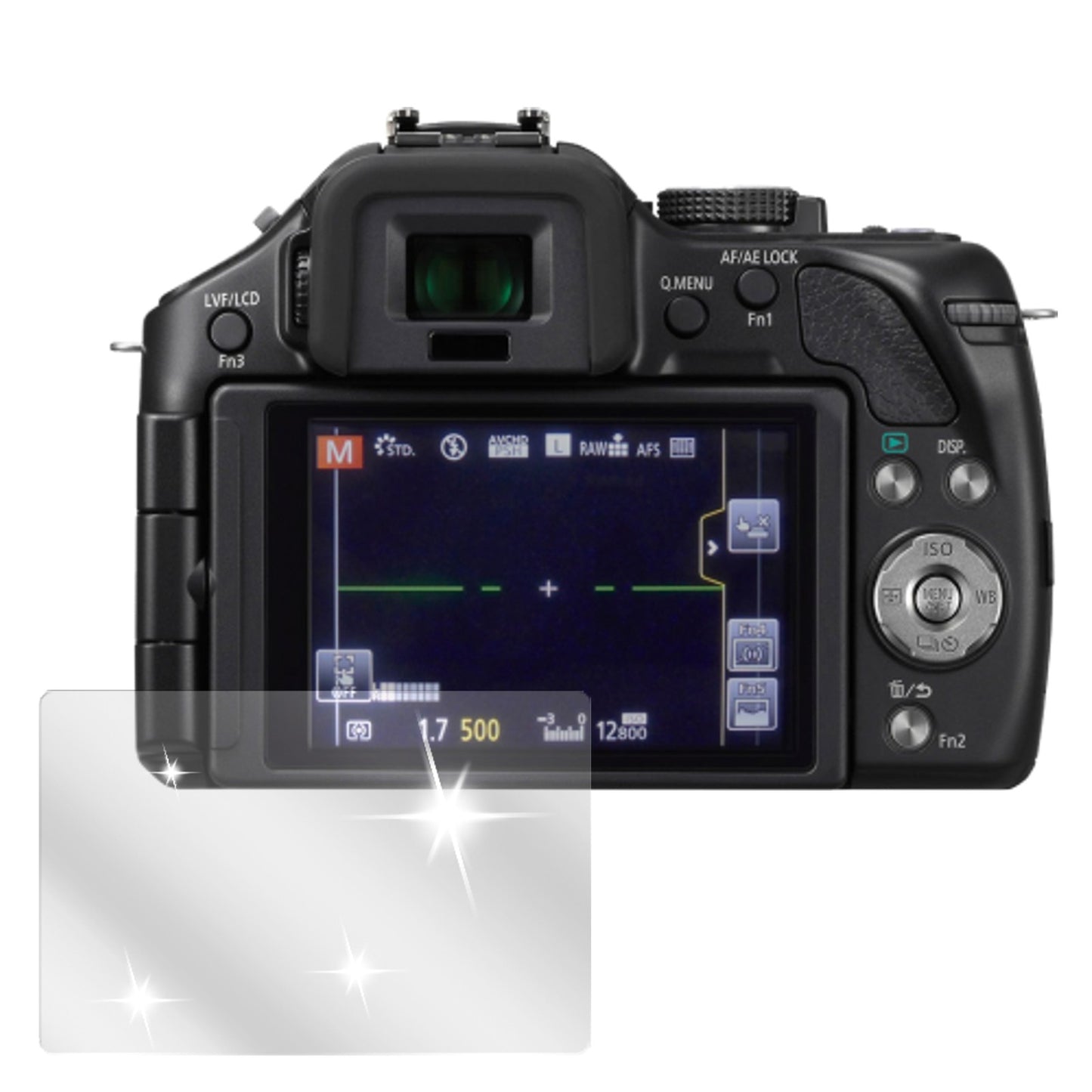 6x Schutzfolie klar für Lumix G5 Panasonic Display-Schutzfolie