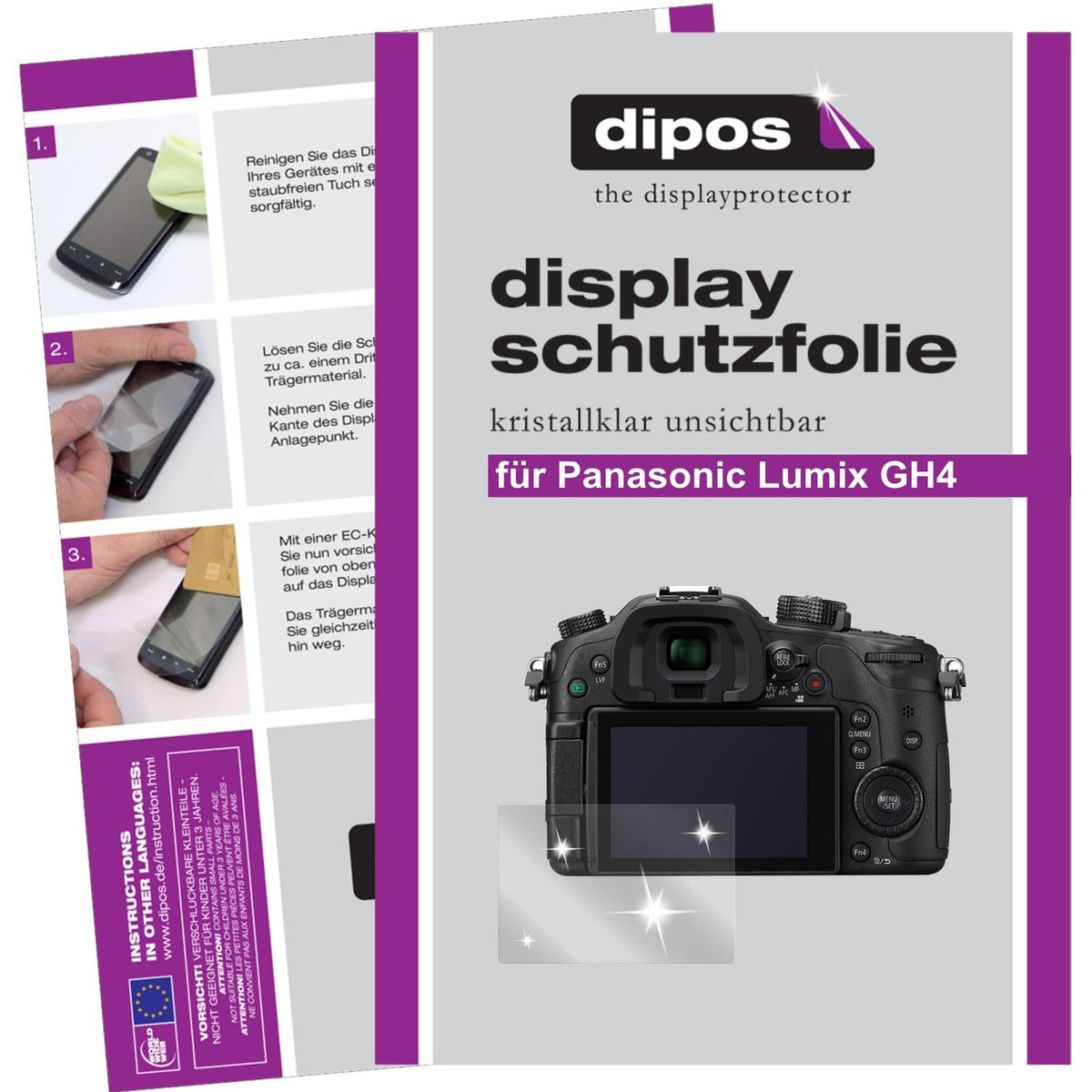 6x Screen Protector for Panasonic Lumix GH4 Protection Crystal Clear dipos