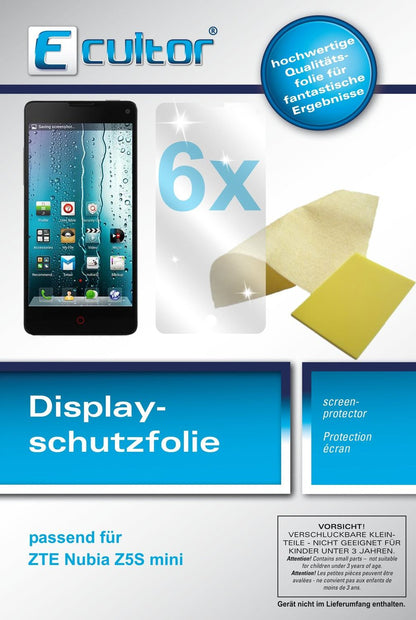Ecultor 6x Clear Screen Protector for ZTE Nubia Z5S Mini