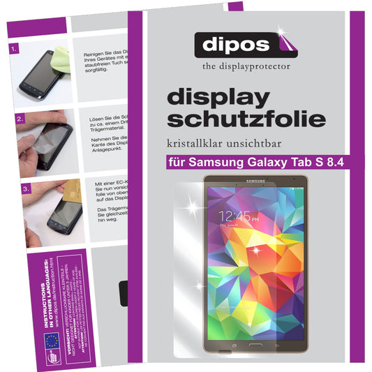 2x Schutzfolie klar für Galaxy Tab S 8.4 T700 Samsung Display-Schutzfolie