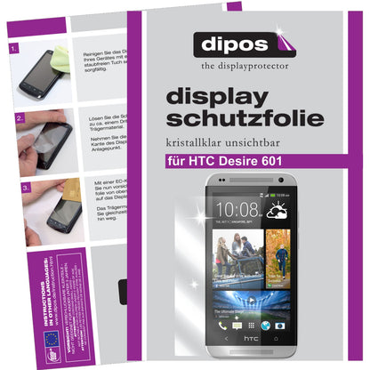 6x Schutzfolie klar für Desire 601 HTC Display-Schutzfolie