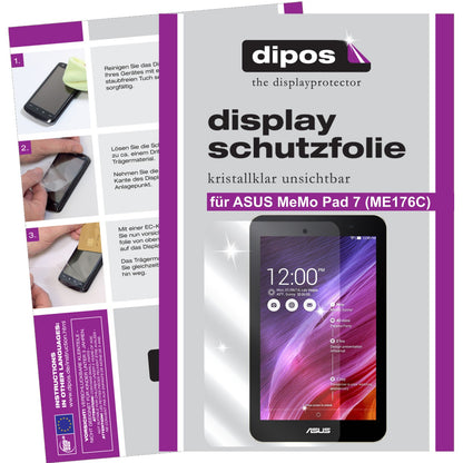 3x Schutzfolie klar für MeMo Pad 7 (ME176C) ASUS Display-Schutzfolie
