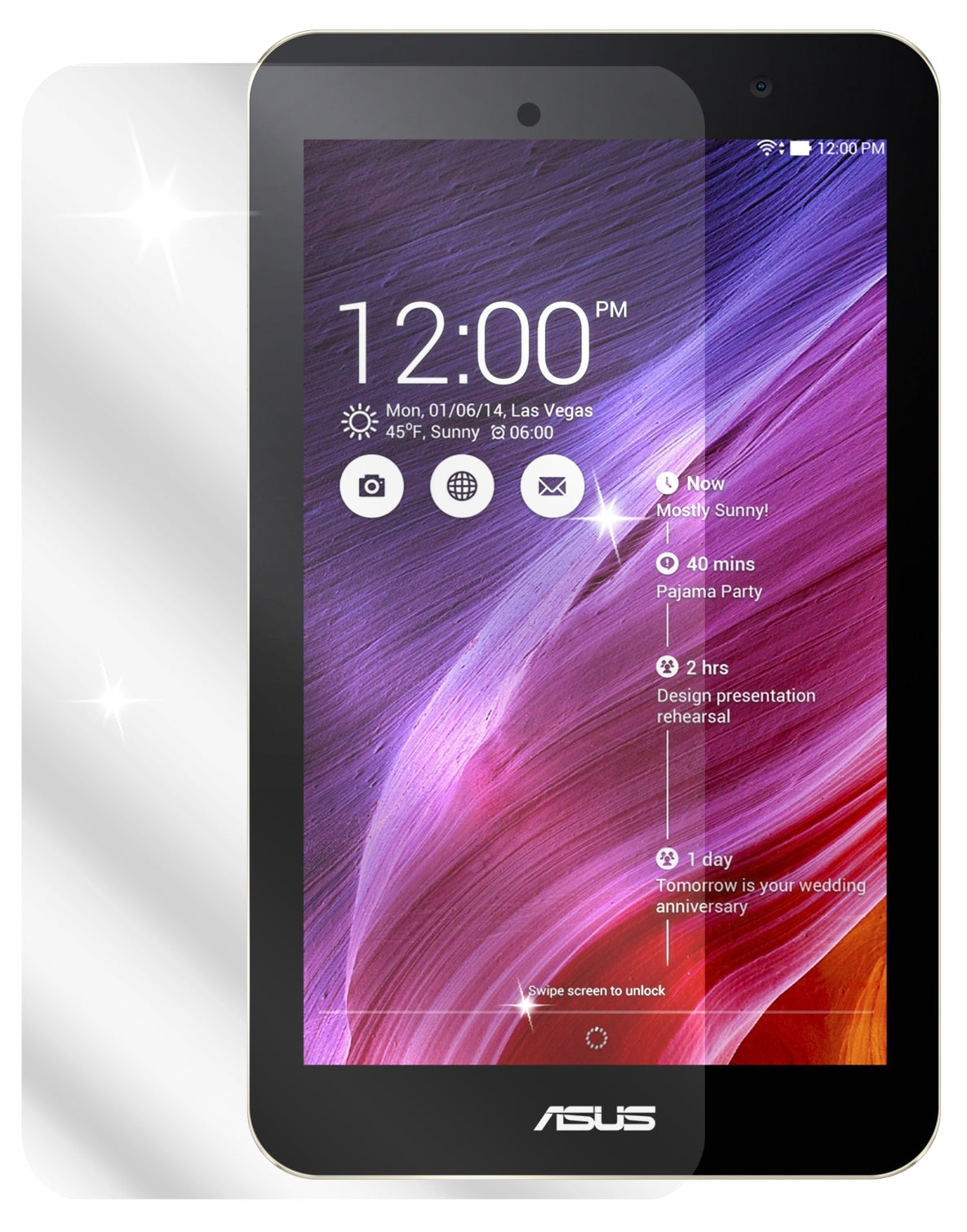 3x Schutzfolie klar für MeMo Pad 7 (ME176C) ASUS Display-Schutzfolie