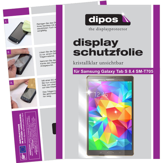 3x Schutzfolie klar für Galaxy Tab S 8.4 SM-T705 Samsung Display-Schutzfolie