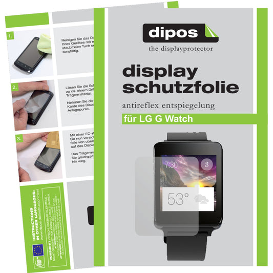 6x Schutzfolie matt für G Watch LG Display-Schutzfolie