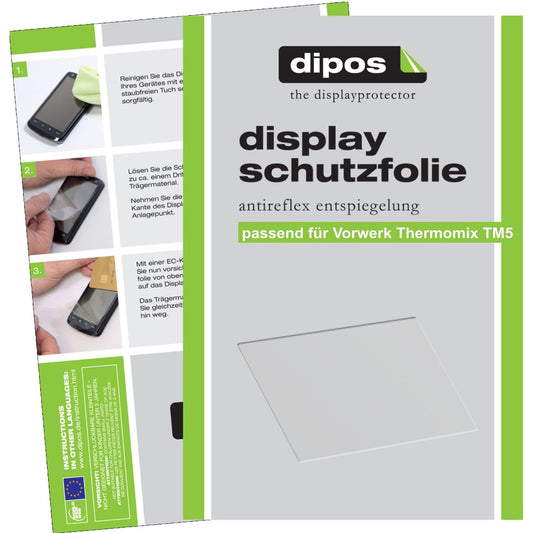 dipos 6x Matte Screen Protector for Vorwerk Thermomix TM5 (Modell 2014)