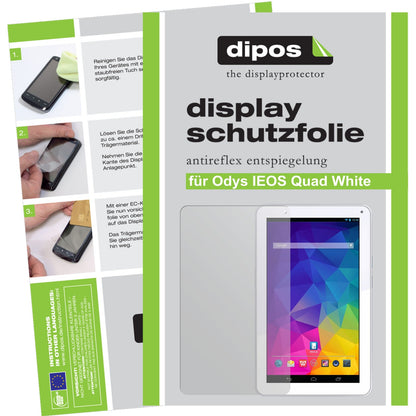 2x Schutzfolie matt für IEOS Quad White Edition Odys Display-Schutzfolie